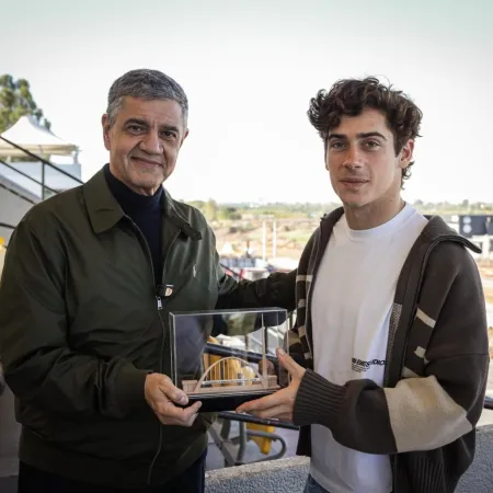Franco Colapinto recorrió las obras del nuevo Autódromo junto a Jorge Macri