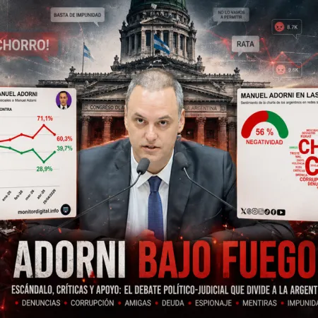 Adorni en las redes sociales: qué cambio clave ocurrió en las últimas 24 horas