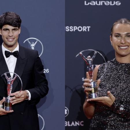 Alcaraz y Sabalenka, los grandes ganadores de los premios Laureus