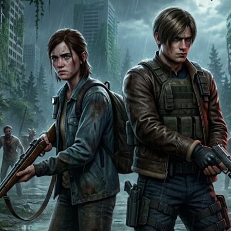 Así se ve el crossover entre The Last of Us y Resident Evil con Ellie y Leon
