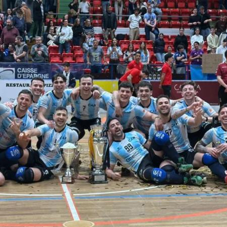 La selección masculina, bicampeona en el hockey sobre patines