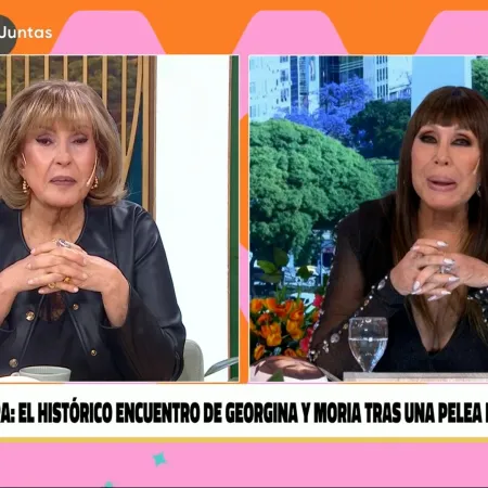 Histórico: así fue el dúplex entre Moria Casán y Georgina Barbarossa