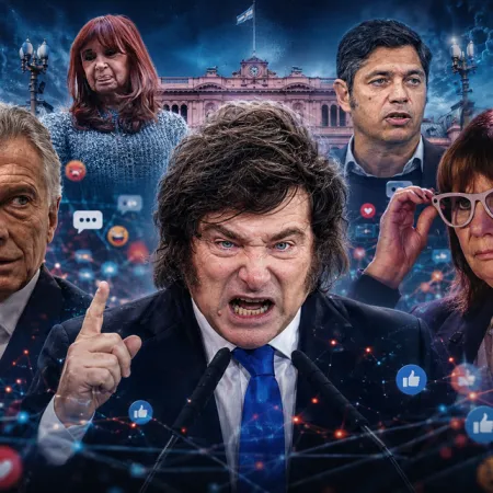 Ranking de políticos en redes: Milei lidera, y una ventaja de Bullrich y Macri