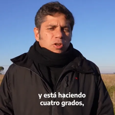 Zona Fría en PBA: dónde grabó un video Kicillof para pedir subsidios al gas