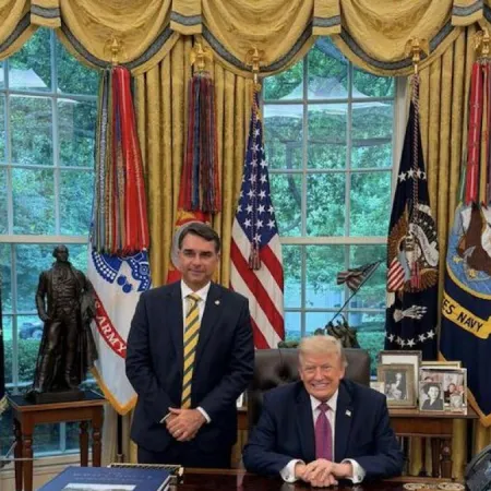 Bolsonaro hijo lleva a Donald Trump al centro de la pelea brasileña