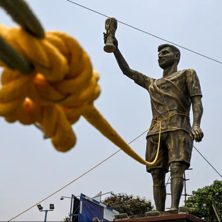 Qué pasó con el monumento de Lionel Messi en la India y por qué lo sacan