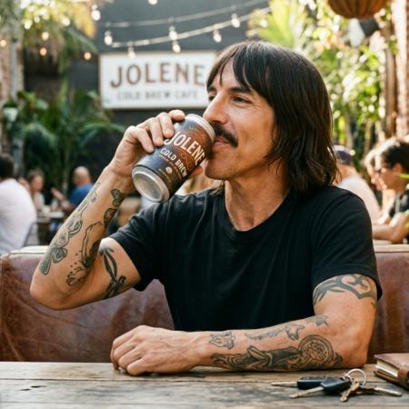 Antony Kiedis lanzó Jolene: el café frío que busca conquistar a los fans del rock