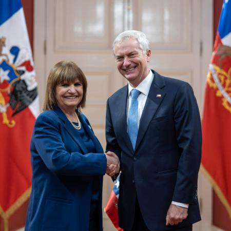 Patricia Bullrich y José Antonio Kast refuerzan el eje Argentina-Chile contra el delito