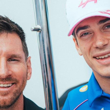 Lionel Messi llegó al Gran Premio de Miami para alentar a Colapinto