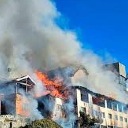 Hotel Huemul de Bariloche: investigan si una quema de hojas desató el incendio