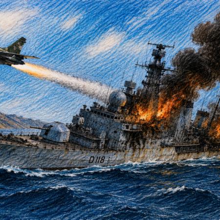 A 44 años en Malvinas: hundimiento del HMS Coventry y golpe al Atlantic Conveyor