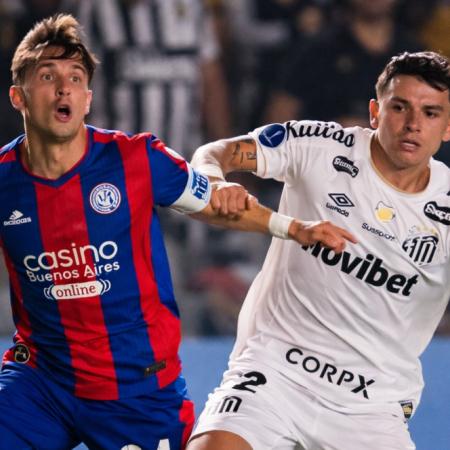 San Lorenzo empató con Santos en Brasil y sigue puntero en la Sudamericana