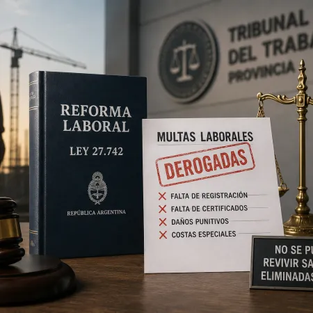 Chau multas: un fallo laboral cierra un atajo contra la Ley Bases