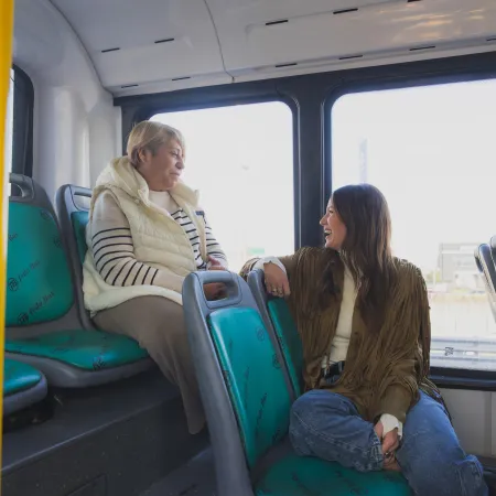 Paula Cháves volvió a viajar en colectivo: el increíble motivo