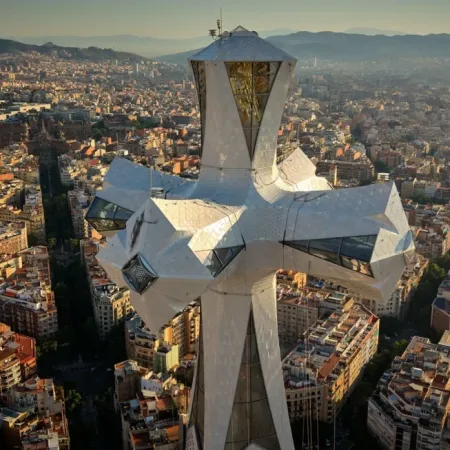 La Sagrada Familia hizo historia con un show récord y una torre monumental