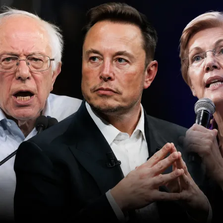 Musk ya es trillonario: la dura respuesta de Bernie Sanders y Elizabeth Warren
