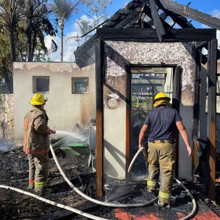 Las impactantes imágenes del incendio que arrasó un paraíso de Bayahibe
