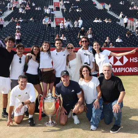 Francisco Cerúndolo: la emoción de festejar su título de Queen’s en el Día del Padre