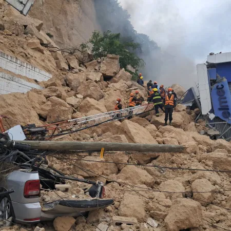 Tegucigalpa en alerta: el deslizamiento que complica tránsito y trabajo