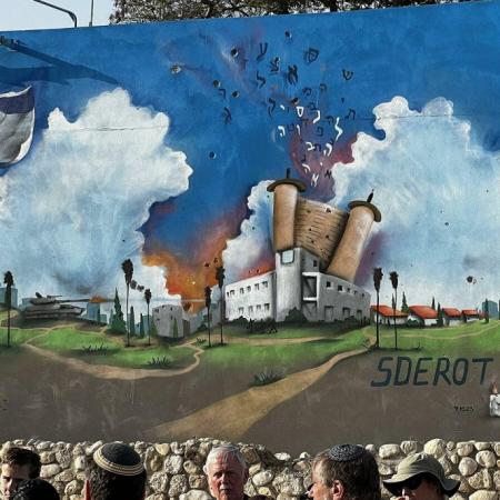 Donde hubo ataque y combate, Sderot levantó un mensaje para toda la sociedad israelí