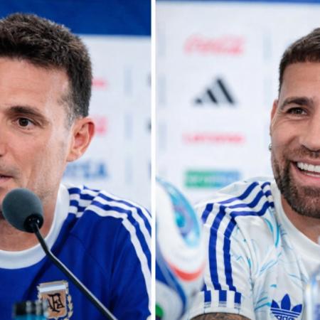 Scaloni y Otamendi en conferencia: calma y respeto antes del debut frente a Argelia