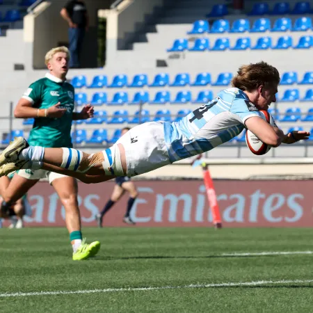 Con un try espectacular, Los Pumitas golearon a Irlanda en el Mundial de Georgia