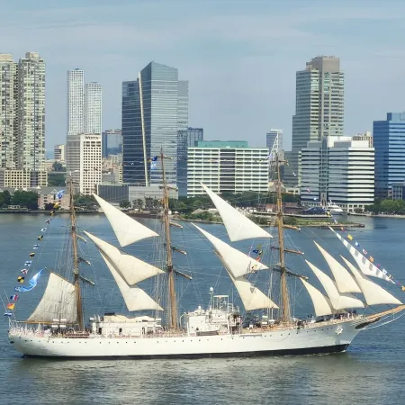 Nueva York vibró con la Fragata Libertad: el desfile que siguieron miles desde la costa