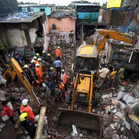 Lluvias torrenciales en Mumbai: murieron seis personas tras un derrumbe