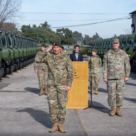 Ejército Argentino, 72 vehículos y nuevo arsenal: el estreno que suma poder
