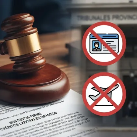 Justicia laboral: prohíben salida del país a un empleador que incumplió un fallo