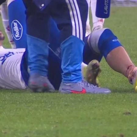 La impactante lesión de Gabriel Pec en el partido Cruzeiro vs. Internacional