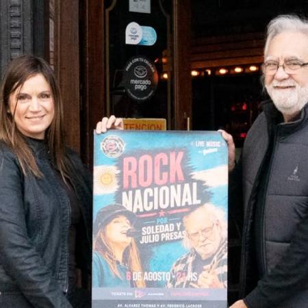 Rock Nacional en The Roxy: Soledad y Julio Presas reviven clásicos con banda completa