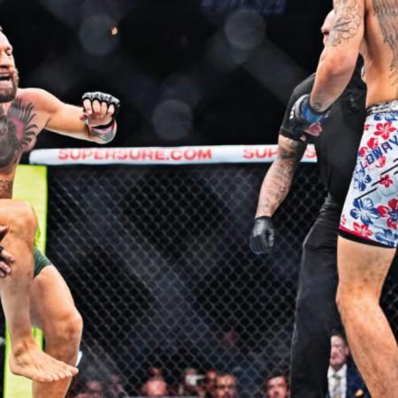 Insólito: McGregor se rompió la rodilla en 3 segundos y perdió con Holloway en UFC 329