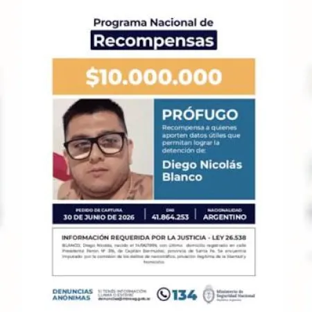 Rosario en alerta: la recompensa por un prófugo ligado a narco y homicidio