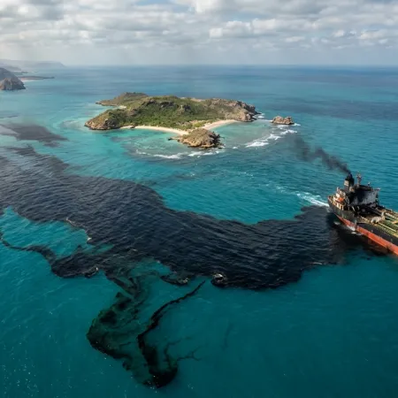 Derrame en Omán: un petrolero con crudo ruso contamina una reserva marina