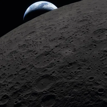 Microbios humanos podrían sobrevivir en el polo sur de la Luna, según NASA