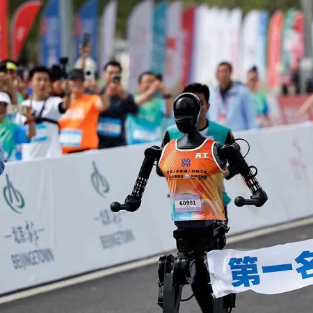 Un robot chino corre 100 metros en 9,39 segundos y supera la marca de Bolt