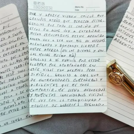 Qué esconde la letra de la carta del retiro de Lionel Messi según la grafología