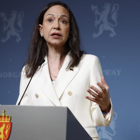 María Corina Machado despide a Harald V y recuerda el respaldo que recibió en Oslo