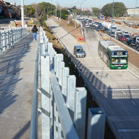 AU Dellepiane: habilitan dos colectoras y avanza la obra pública porteña