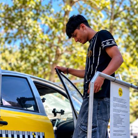 Tránsito Seguro llevó simuladores y educación vial a Carmen de Areco y Lanús