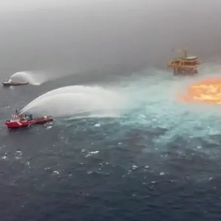 Pemex contiene fuga de crudo frente a Campeche y repara el ducto submarino