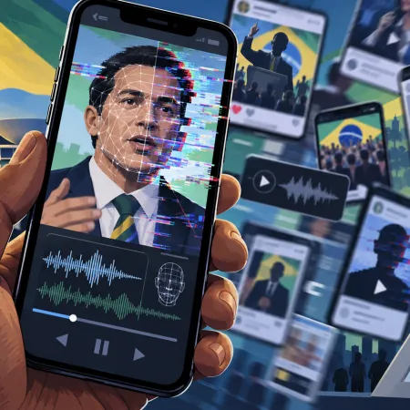 Voces clonadas y videos inventados: la campaña brasileña que llega al celular