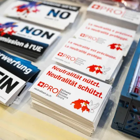 Suiza rechazó por amplia mayoría endurecer su neutralidad histórica en la Constitución
