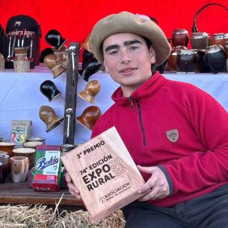 Tiene 15 años y sorprendió con su stand matero en la Rural: "Lo llevo en el alma”