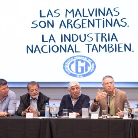 La CGT marcha con la bandera reeditada de Malvinas de la Selección: qué exige