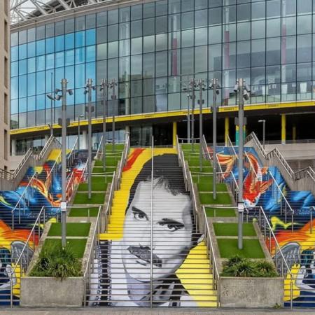 Freddie Mercury y Queen: el mural de Wembley que refuerza la historia del estadio