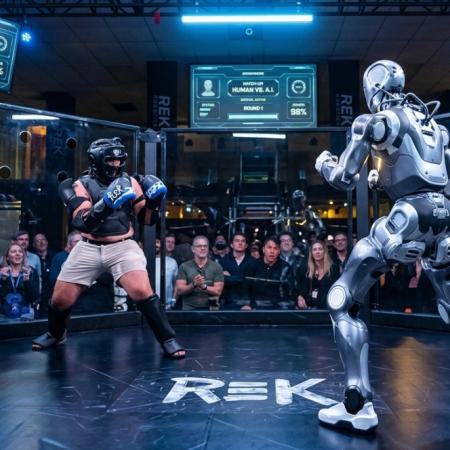 El Terminator de la vida real: un robot venció a un humano en una pelea de MMA