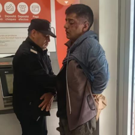 Terror en un banco de La Matanza: el video que muestra cómo terminó un intento de robo