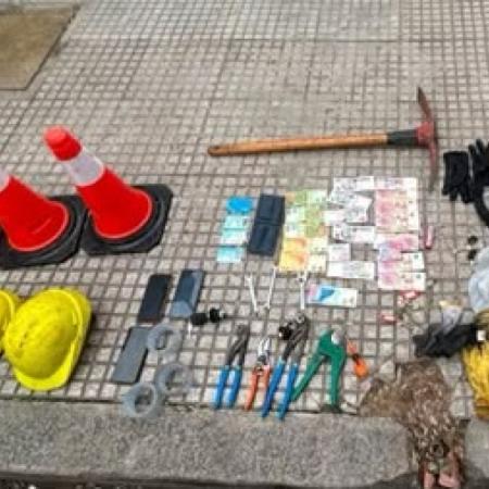 Los encontraron dentro de una cámara subterránea robando cables en Núñez: cinco detenidos